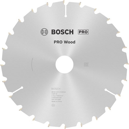 Bosch accessoires cirkelzaagblad optiline wood | 216 x 30 x 2,0 mm | 24t | 1 stuk - 2608640431