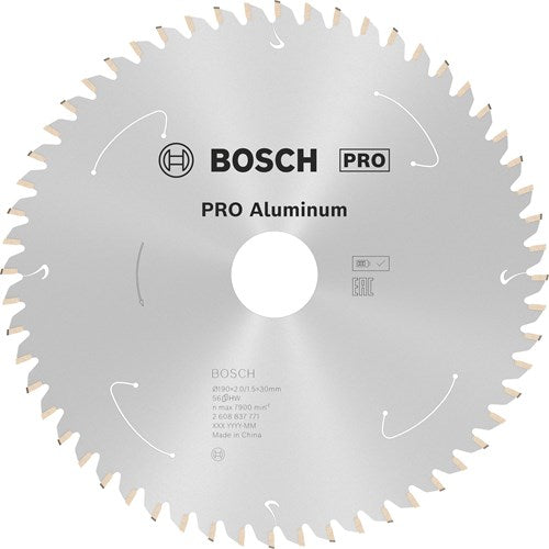 ギャラリービューアに画像をロードする, Bosch accessoires cirkelzaagblad st aluminium 190x30x2 1.5x56t - 2608837771

