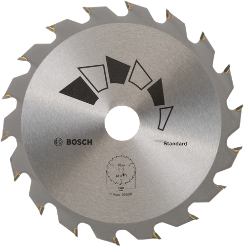 Bosch accessoires cirkelzaagblad standard 140x20 t18 - 2609256b54