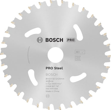 Bosch accessoires cirkelzaagblad | standard for steel | 140 mm | t30 2608837747
