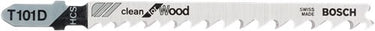 Bosch accessoires decoupeerzaagblad t 101 d clean for wood 5st - 2608630032