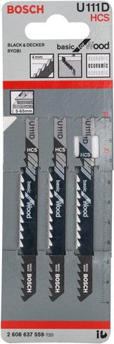 Load image into Gallery viewer, Bosch accessoires decoupeerzaagblad u 111 d basic for wood 3st - 2608637559
