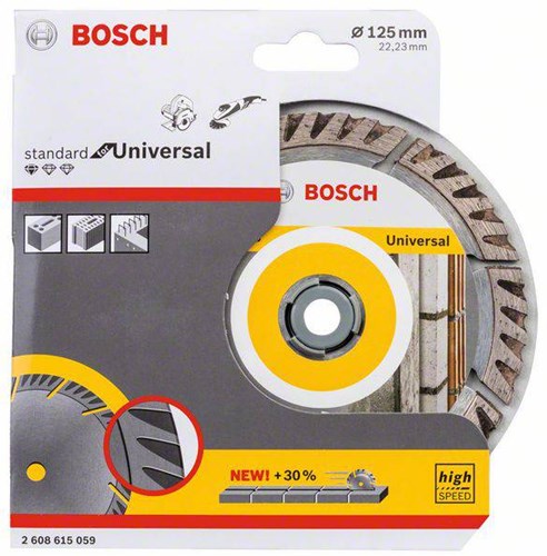 Load image into Gallery viewer, Bosch accessoires diamantschijf standaard for universal 125 mm - 2608615059
