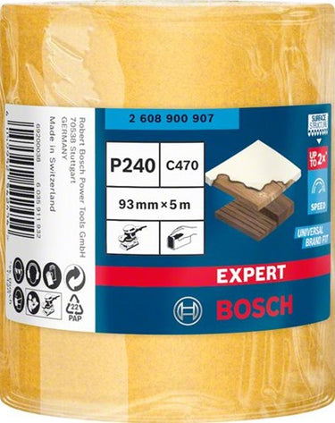 Bosch accessoires expert c470 schuurpapierrol voor handmatig schuren 93 mm, 5 m, k240 - 1 stuk(s) - 2608900907