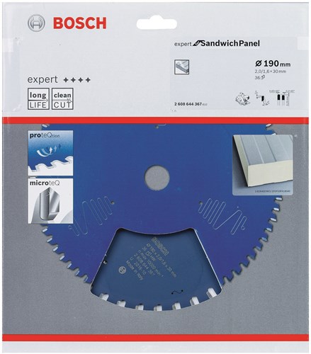 Load image into Gallery viewer, Bosch accessoires expert for high pressure laminate cirkelzaagblad ex sh h 190x30-36 - 1 stuk(s) - 2608644367 - 2608644367
