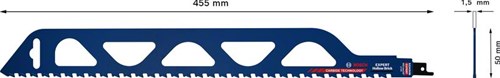 Bosch accessoires bosch expert hollow brick - sabelzaagblad - 455 mm - carbide technologie - voor keramische stenen