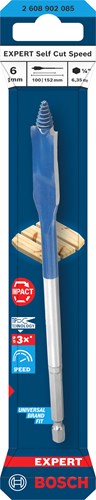 Bosch accessoires expert speedboor self cut speed | zeskantschacht | 6 x 152 mm - 2608902085