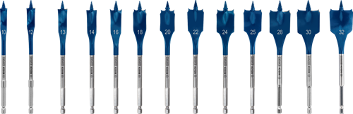 Chargez l'image dans la visionneuse de la galerie, Bosch blauw bosch accessoires expert speedborenset self cut speed | 13-delig | 10, 12, 13, 14, 16, 18, 20, 22, 24, 25, 28, 30, 32 mm - 2608902112
