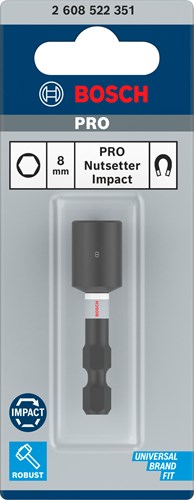 Bosch accessoires impact control dopsleutel 8mm - 2608522351