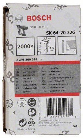 Afbeelding laden in galerijviewer, Bosch accessoires bosch spijker sk64-20 32g
