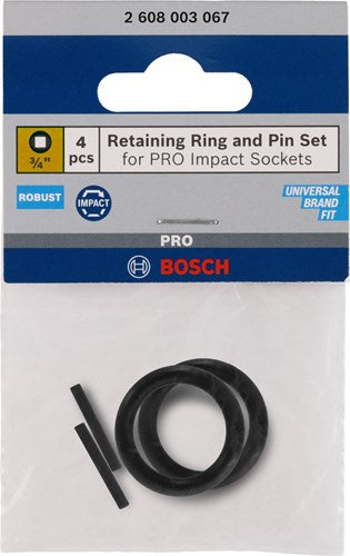 Cargue la imagen en el visor de la galería, Bosch accessoires pin en ring 3 4 krachtdoppen | 4 stuks - 2608003067
