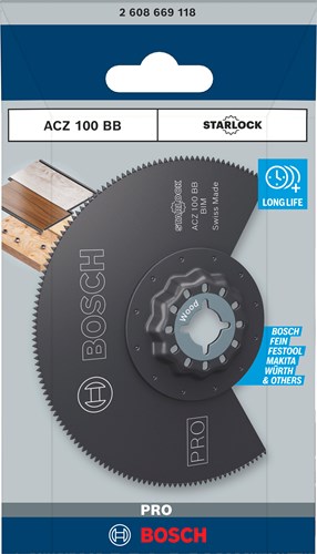 Bosch accessoires pro acz 100 bb multitoolzaagblad | 100 mm - 2608669118