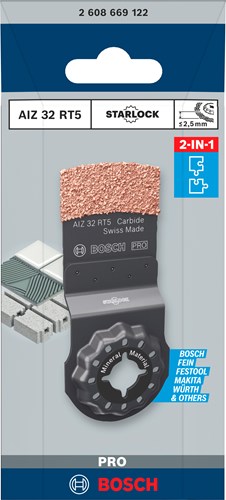 Bosch pro aiz 32 rt5 - multifunctioneel zaagblad - 32mm - starlock
