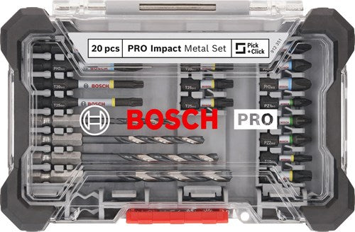 ギャラリービューアに画像をロードする, Bosch accessoires bosch professional pro impact metal boor- bitset 20-delig - 2608521u84
