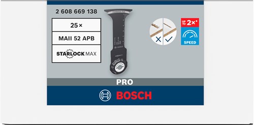 Bosch accessoires pro maii 52 apb multitool zaagblad | 52 x 75 mm - 2608669138