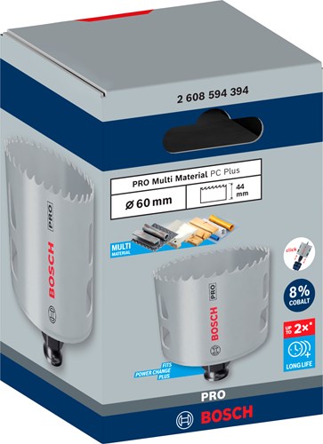 Laden Sie das Bild in Galerie -Viewer, Bosch accessoires bosch pro multi material pc plus lochsäge 60 mm - 2608594394
