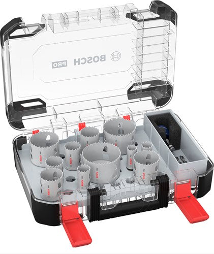 Bosch accessoires bosch pro multi materiaal pc plus 14-delige gatenzaagset - 260859...