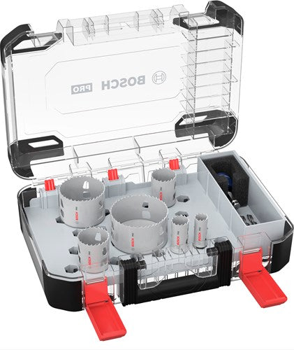 Afbeelding laden in galerijviewer, Bosch accessoires pro multi material pc plus gatzaagset | 9-delig - 2608594424
