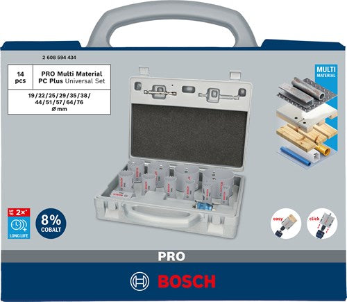 Chargez l'image dans la visionneuse de la galerie, Bosch accessoires bosch pro multi materiaal pc plus 14-delige gatenzaagset - 260859...
