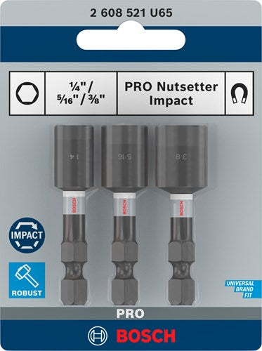 Bosch accessoires bosch dopbit impact 3-delig 8 10 13mm - 2608521u64