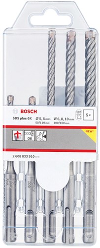 Afbeelding laden in galerijviewer, Bosch accessoires bosch pro sds plus-5x boorhamerset 5 6 6 8 10 mm 5 st. - 26088339...
