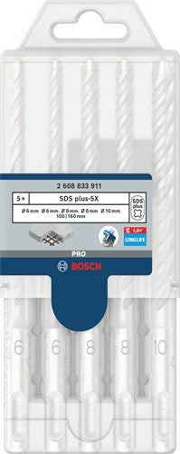 Bosch pro sds plus-5x boorhamerset 6 6 8 10 mm 5-delig - 26088339...