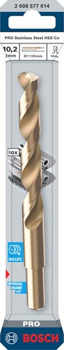 ギャラリービューアに画像をロードする, Bosch accessoires pro stainless steel metaalboor hss-co | din 338 | 10,2 x 87 x 133 mm - 2608577614
