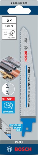 Bosch accessoires reciprozaagblad s 930 cf endurance for heavy metal 5st - 2608657527