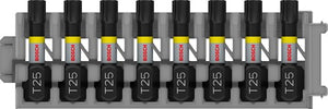 Bosch accessoires schroefbit impact control t25, 25 mm 8x - 2608522381