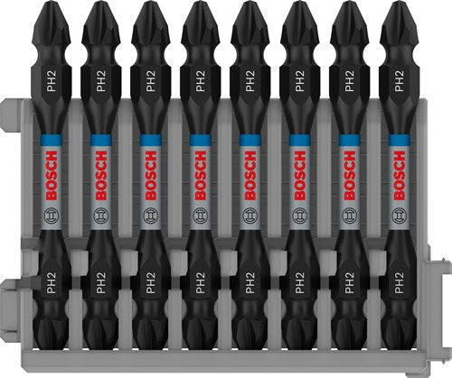 Load image into Gallery viewer, Bosch accessoires schroefbit tweezijdig impact control ph2, 65 mm 8x - 2608522337

