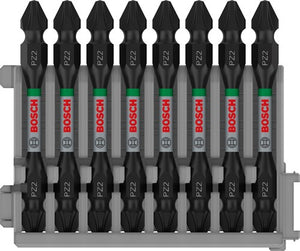 Bosch accessoires schroefbit tweezijdig impact control pz2, 65 mm 8x - 2608522338