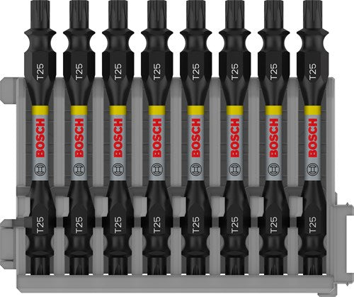 Load image into Gallery viewer, Bosch accessoires schroefbit tweezijdig impact control t25, 65 mm 8x - 2608522340
