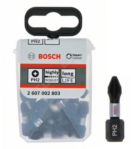 Load image into Gallery viewer, Bosch accessoires schroevendraaierbit | tictac box | 25x impact ph2 25mm - 2607002803
