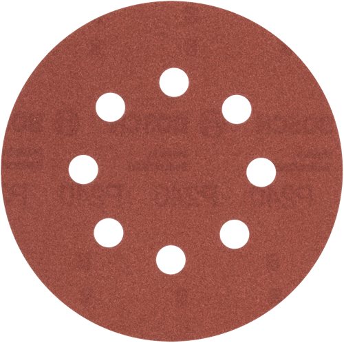 Load image into Gallery viewer, Bosch accessoires schuurblad ø125mm | g240 | wp | 8 gaten | velc | 5 stuks - 2609256a27
