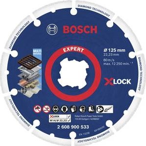 Bosch accessoires x-lock | diamantmetaalschijf | 125 x 22,23 mm - 2608900533