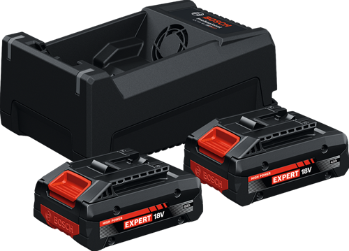 Load image into Gallery viewer, Bosch blauw accu starterset exba18v-40 | 2x 4.0ah exba18v-40 accu + lader gal 12v 18v-80 - 1600a0373j
