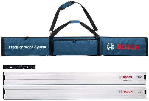 Load image into Gallery viewer, Bosch accessoires bosch blauw fsn tas + 2x fsn 1600 geleiderail + fsn vel koppelstuk - 0615990ee8
