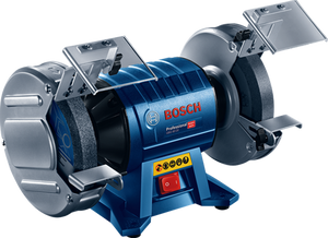 Bosch blauw tafelslijpmachine gbg 60-20 1 x slijpschijf korrel 24, 1 x slijpschijf korrel 60