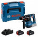 Bosch blauw bosch professional gbh 18v-22 x accu combihamer onechuck sds-plus 2,0j 18v 4.0ah in l-boxx - 0611924101