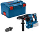 Bosch blauw bosch professional gbh 18v-28 cf accu combihamer sds-plus 3,3j + snelwisselboorkop 18v basic body in l-boxx - 0611921001