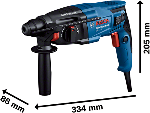 Load image into Gallery viewer, Bosch blauw gbh 2-21 | boorhamer sds plus | 720 w | met 3-delige borenset - 06112a6002
