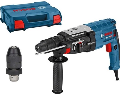 Bosch blauw gbh 2-28 f combihamer sds-plus + snelspanboorkop in koffer - 0611267600