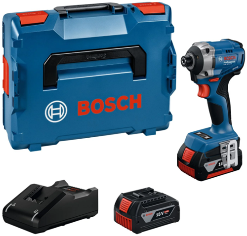 Load image into Gallery viewer, Bosch blauw gdr 18v-215 accu slagschroevendraaier | inclusief 2x gba 18v 4,0 ah lader gal 18v-40 - 06019n2002
