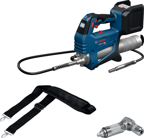 Bosch blauw gfp 18v-10 accuvetspuit | solo | incl. 90 koppeling en schouderband | zonder accu en lader - 06019n6000