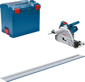 Bosch blauw gkt 55 gce professional invalcirkelzaagmachine | set | 1400 w | 1 x geleiderail | 165 mm zaagblad - 0615990m9d
