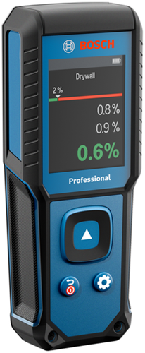 Bosch blauw gmm 1-15 materiaalvochtmeter | 2x batterij 1,5v lr6 (aa) + opbergetui - 0601078200