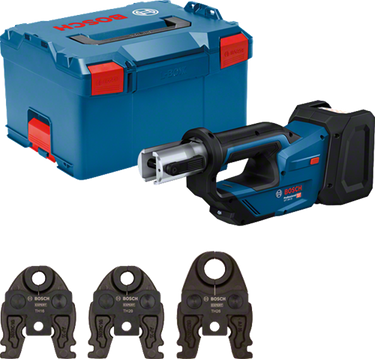 Bosch blauw gpt 18v-19 accu perstang | 3 persbekken th | zonder accu's en lader in l-boxx - 06019m2004