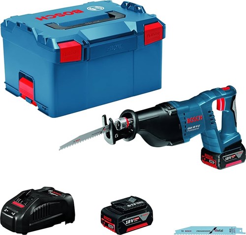 Load image into Gallery viewer, Bosch blauw gsa 18 v-li accu reciprozaag | 5.0ah li-ion | in l-boxx - 060164j00b
