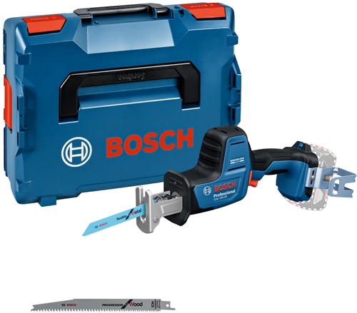 Load image into Gallery viewer, Bosch blauw gsa 18v-24 reciprozaag | solo in l-boxx | incl. zaagblad s922ef, s2345x, haak | zonder accu en lader - 06016a5101
