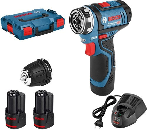 ギャラリービューアに画像をロードする, Bosch accu schroefboormachine gsr 12v-15 fc (2x 2,0ah + gal 1230 cv + gfa 12-b)
